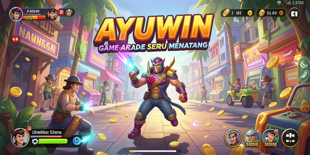 Tangkapan layar utama AYUWIN yang menampilkan aksi gameplay seru.