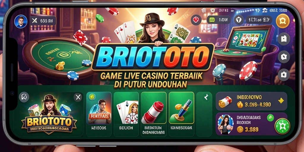 Tampilan gameplay menarik dari BRIOTOTO di Live Casino.
