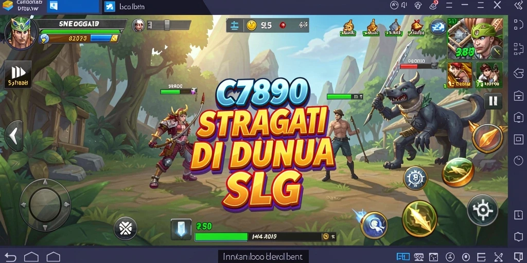 Screenshot gameplay C7890 menampilkan pertempuran strategi yang mendebarkan.