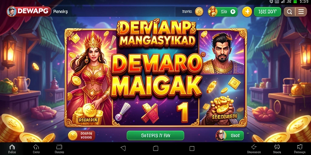 Gameplay DEWAPG yang mendebarkan dan penuh warna.