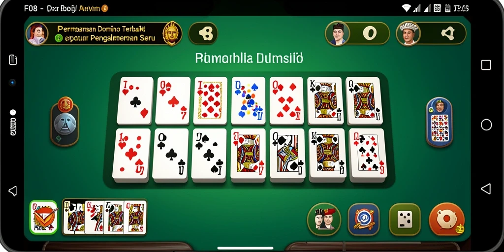 Screenshot gameplay F08 menampilkan aksi seru permainan Domino.