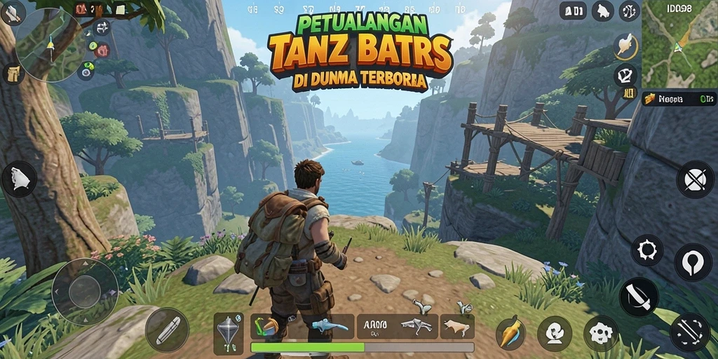 Tampilan gameplay ID098 yang menakjubkan di dunia terbuka.