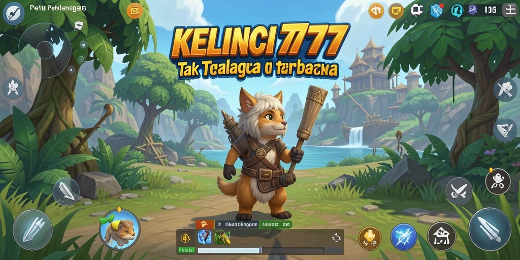 Tampilan mendetail dunia terbuka KELINCI777 yang menakjubkan.