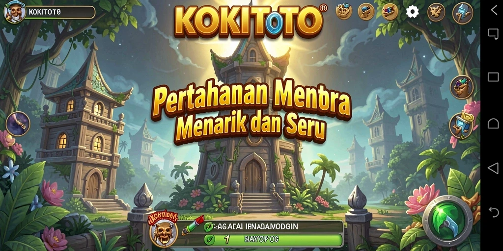 Gameplay KOKITOTO yang intens di Tower Defense.