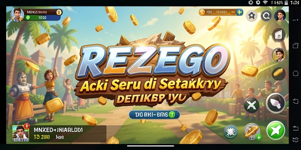 Tangkapan layar gameplay REZEGO yang menunjukkan aksi mendebarkan.