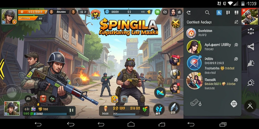 Tampilan antarmuka utama SPINGILA yang sederhana dan fungsional.