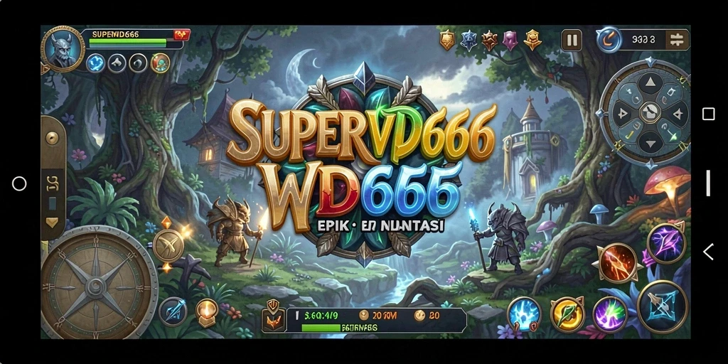 Gameplay seru dalam dunia fantasi SUPERWD666 yang penuh pertempuran.