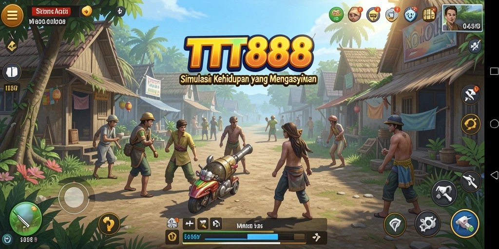 Tampilan gameplay TTT888 yang memukau dan interaktif.